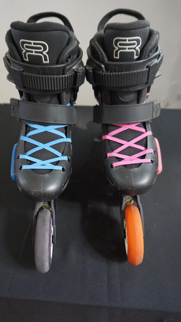 Rollers FR Junior Black Carrera 4x100mm talle del 35-37 Usados Impeclables - Imagen 2